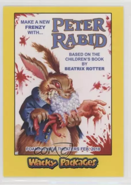 2018 Topps Wacky Packages Go to the Movies Yellow Peter Rabid #9 0c4