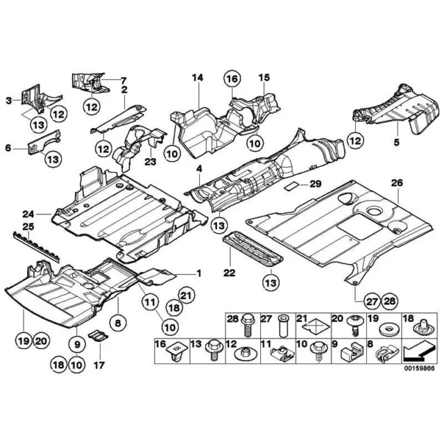 Original BMW 51487037885 - Wärmeisolierung Nachschalldämpfer 3er 3