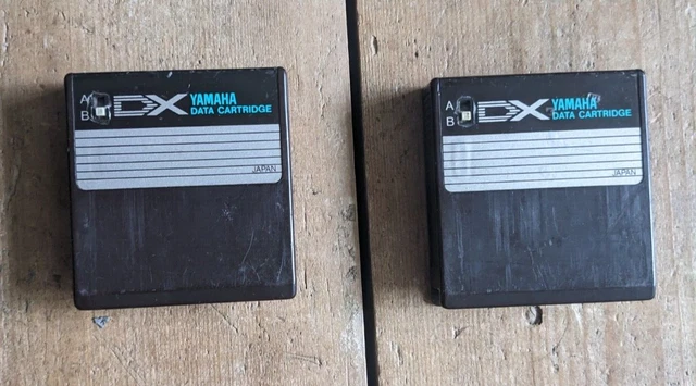YAMAHA「ROM 1 & 2」DATA CARTRIDGE for DX7 YAMAHA DX7 VOICE 