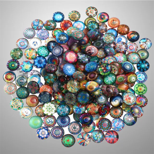 200 Pcs Jewels Crafts Circle Beads Charm Stoppers Bracelets Pendant Round