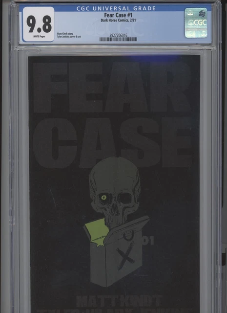 Fear Case #1 Mt 9.8 Cgc White Pages Mike Kindt Story Tyler Jenkins Cover And Art