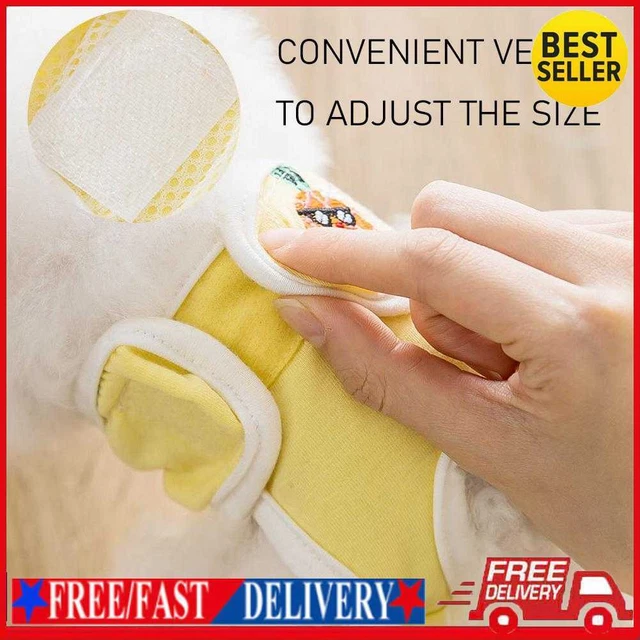 Pantalones fisiológicos sanitarios para perro hembra perro ropa interior (amarillo S)