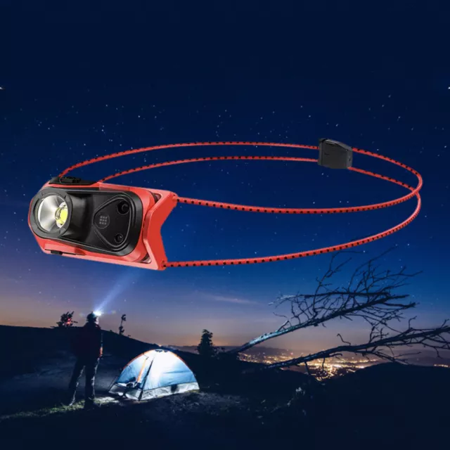 Wiederaufladbare Stirnlampe 4 Modi XPG-Stirnlampe für Notfälle im Freien (Rot)
