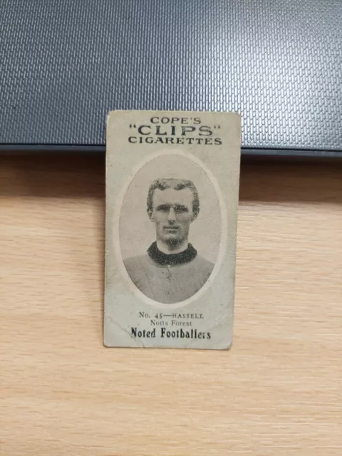 COPE-COPES CLIPS NOTED FOOTBALLERS BACK-#45 Nottingham Forest- Hassell