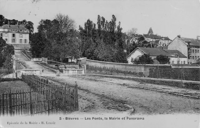 Cpa 91 Bievres Les Ponts La Mairie Et Panorama