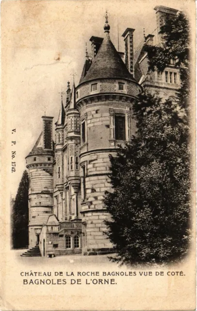 CPA AK Chateau de la Roche BAGNOLES vue de Cote - BAGNOLES-de-l'ORNE (355123)