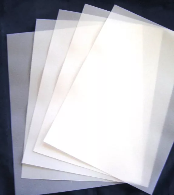 VELLUM  A4  180 gsm (50) 297x210mm Heavy Thick Translucent Paper Weddings New