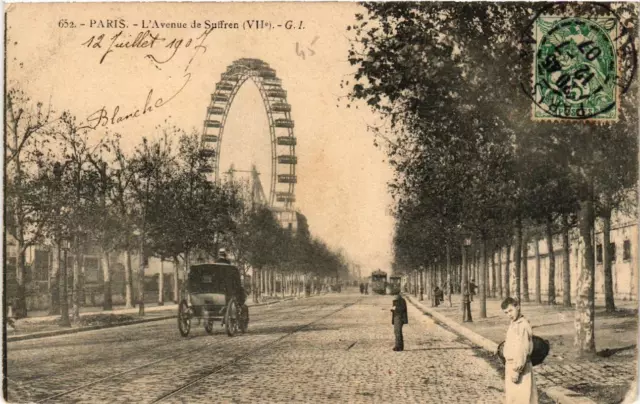 CPA PARIS (7e) L'Avenue de Suffren (564153)