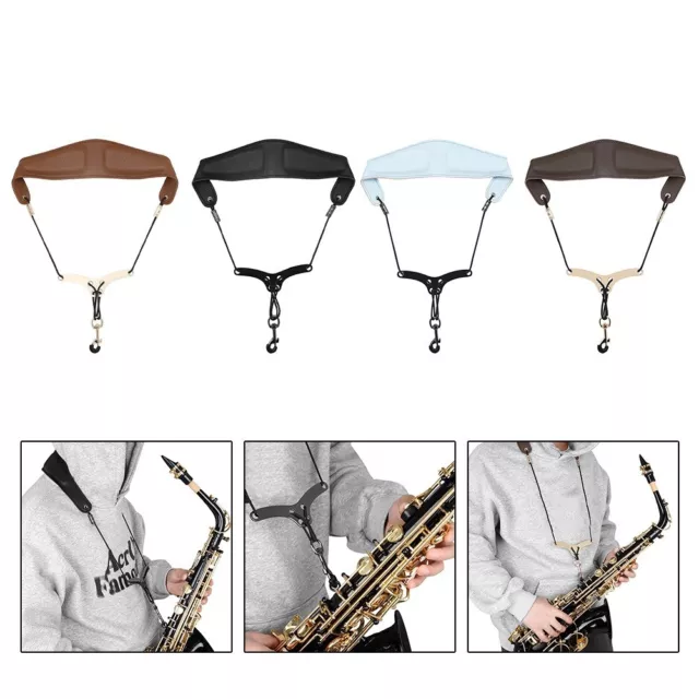 Snap Hook Saxophone Neck Strap for Soprano Tenor Alto Enhanced Playing Comfort