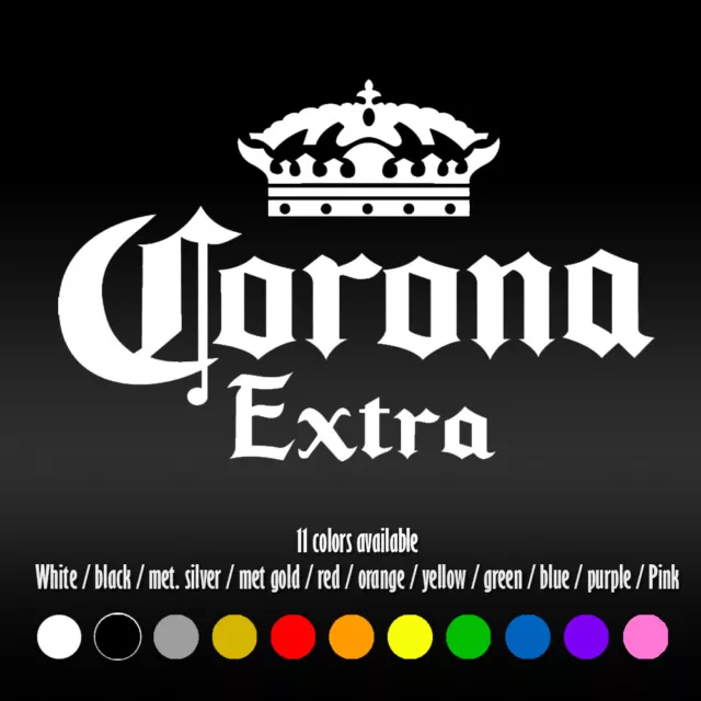 6" Corona Extra Beer Car Laptop Window Bumper Diecut Vinyl Decal sticker