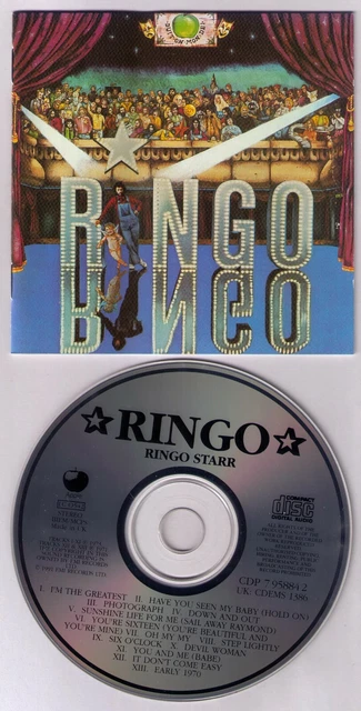 CD - RINGO STARR - RINGO - 1. CD-VÖ - Apple CDP 7 95884 2 - UK 1991 - near mint