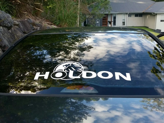 Pixel Lab Designs 'Only Holdens' Red Vinyl Decal – Funny Car Laptop Window Bumper Sticker