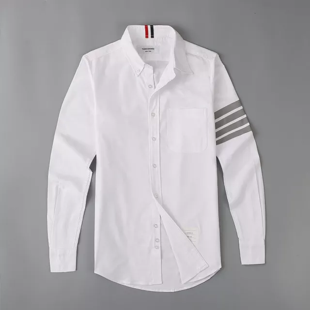 Thom Browne Men's All Cotton Women's Long sleeved Shirt