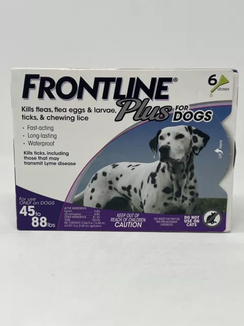 Frontline Plus Purple for Large Dogs 45 to 88 POUNDS, 6 Month Supply