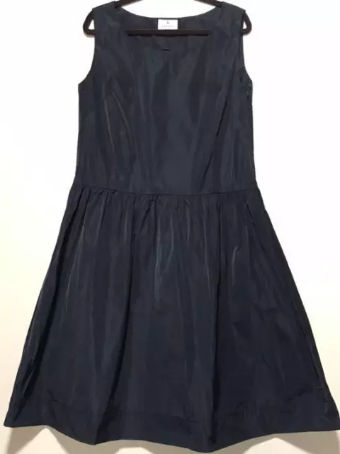 LANVIN en Bleu Dress Size 38 Navy Length 36 inches