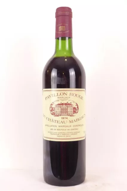 margaux pavillon rouge du château margaux rouge 1974 - bordeaux