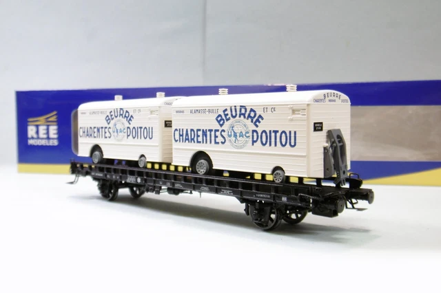 Set De 2 Wagons HO REE WB-367 - Wagons Coke Arbel 3 Portes Ép. III - 1:87 - Neuf