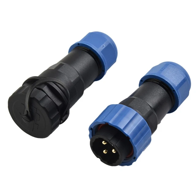 thumbnail image 2 of LP/SP21 Nut/Flange/Docking Waterproof Connector Welding Free 2/3/4/5/6/7 Pin IP68 Outdoor Female Plug Male Socket Screw Wiring 2 of 12
