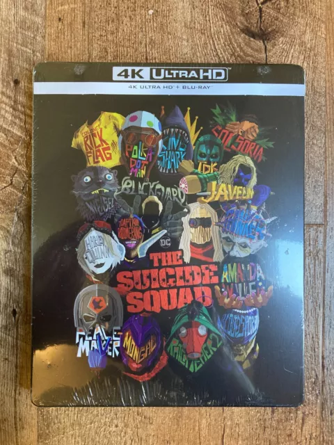 The Suicide Squad w. Limited Edition Steelbook (4K UHD + Blu-ray, Import) *NEW*