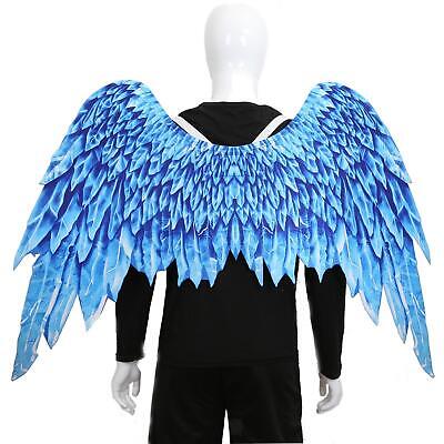 Accessoires Costume créatif Plume Ailes d'ange Fournitures cosplay pour Halloween Party de Noël 1pc Noir Unisexes 3D Ailes d'ange 