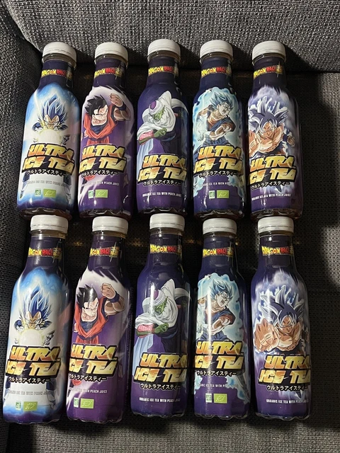 5 Boissons Dragon Ball A 50 Cl DBZ ultra ice tea Goku Toei Animation Officiel