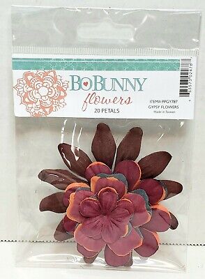 Paquete de flores Bo Bunny 20 piezas flores gitanas