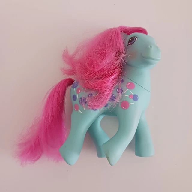 Ensemble de 4 poneys vintage My Little Pony G1 – Hasbro 1986-1987, Hong Kong & Espagne