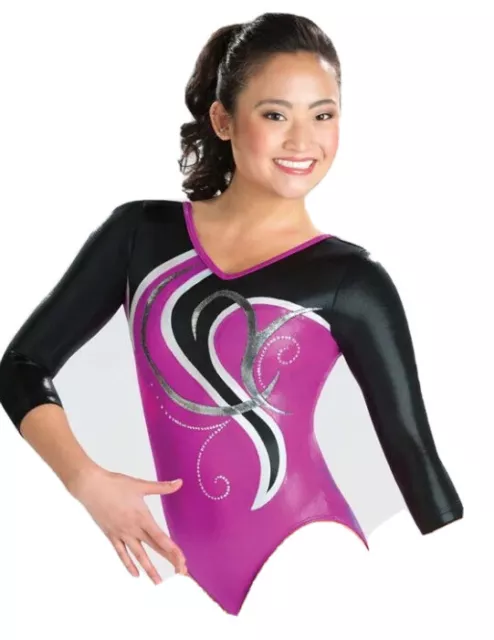 GK 3/4 sleeve Serpentine Whirl Competitive Leo Style #5844ST (CM, CL, AS)