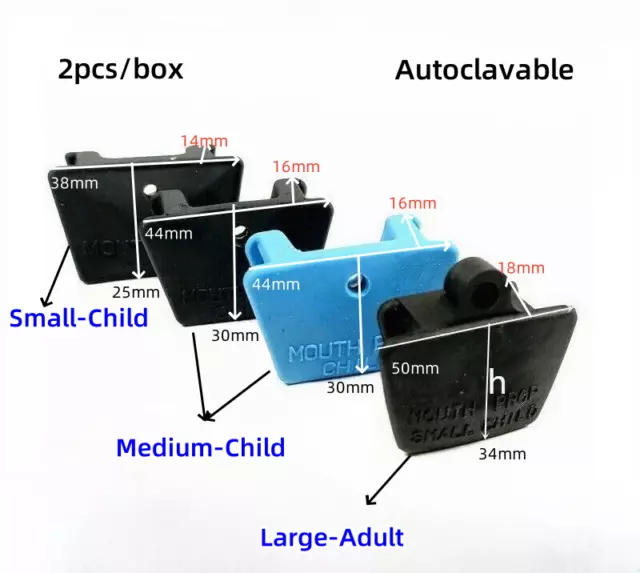 Dental Mouth Props Silicone Bite Block Autoclavable Adult Child Cheek Retractor