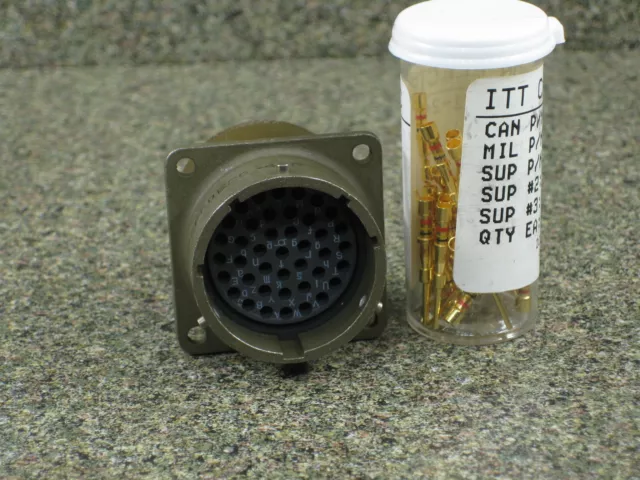 Itt Cannon M39029/31-240 Kpse00E20-41P Mil Spec Military Connector