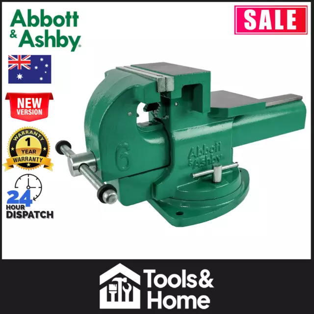 Abbott & Ashby Heavy Duty Bench Vice 150mm w/ 360º Swivel Base ATBVHD150