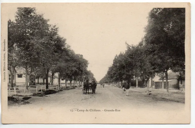 CHALONS SUR MARNE - Marne - CPA 51 - Military Life - Grand Rue du Camp