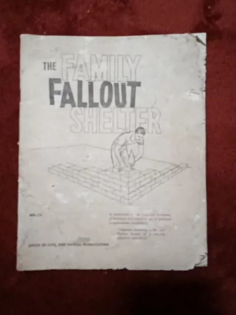 1961 The Family Fallout Shelter MP 15  Department of Civil Defense  Cold War