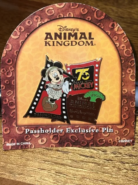 WDW Animal Kingdom 75 Years with Mickey Annual Passholder 2003 Disney Pin 7500