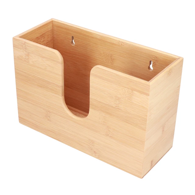 Supporto tessuto decorazione 29 x 19 x 11,5 cm dispenser asciugamano di carta bambù facile