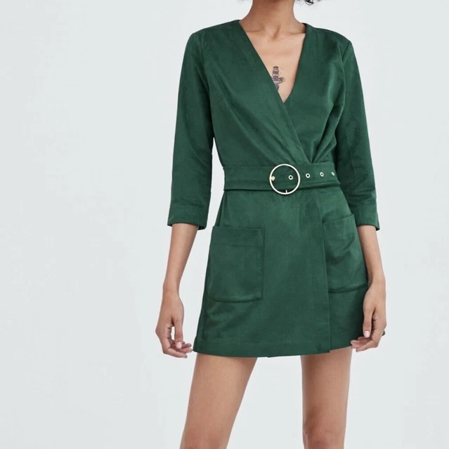 Zara sales suede playsuit