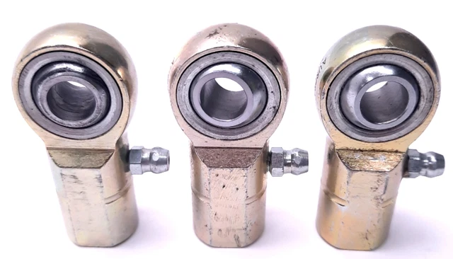 Lot of 3 Aurora USA MWF-M10Z Female Rod End Bearing 10mm Bore, M10x1.25 Female