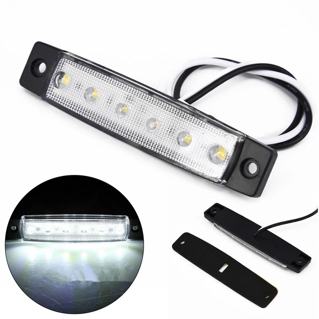 12V Voiture Clignotant Remorque Camion Bateau Clignotant LED Lampe Blanc Feux