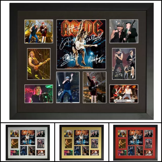 ACDC Signed Framed Memorabilia Limited Edition