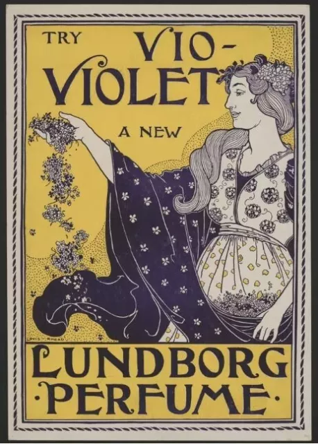 Violet Lavendel - Werbung Jugendstil 50x70 Kunstdruck Poster Plakat Bild