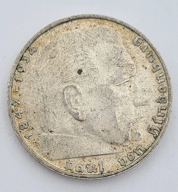 Gemany 2 Mark 1938 E Silver Coin