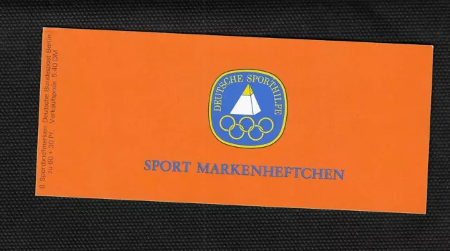 Berlin Sport Markenheftchen von 1980 mit 6 x Mi-Nr. 622 postfrisch