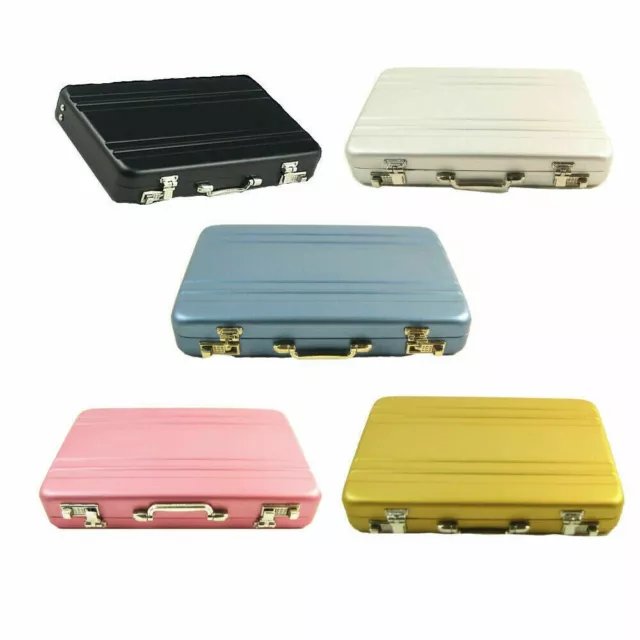 Mini Aluminium Safe Case Aktentasche Business Kreditkartenetui Box Case