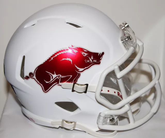 2014 Arkansas Razorbacks Custom Riddell Mini Helmet vs Texas Tech