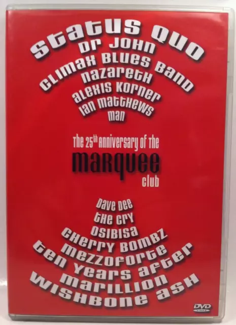 Marquee Club 25th Anniversary (DVD) Status Quo, Nazareth, Wishbone Ash, Osibisa