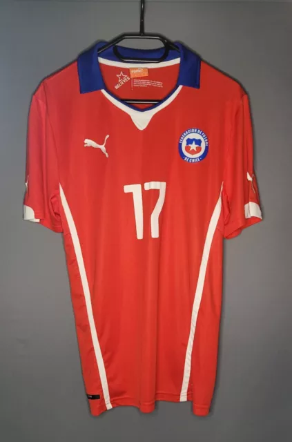 Chile Gary Medel Trikot 17 Gr. M Maglia Maillot Camiseta Camisa Chemise Shirt