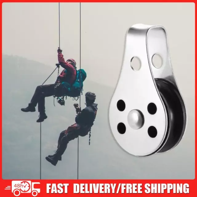Stainless Steel Pulley Single Wheel Load Bearing Swivel Lifting Rope Pulley