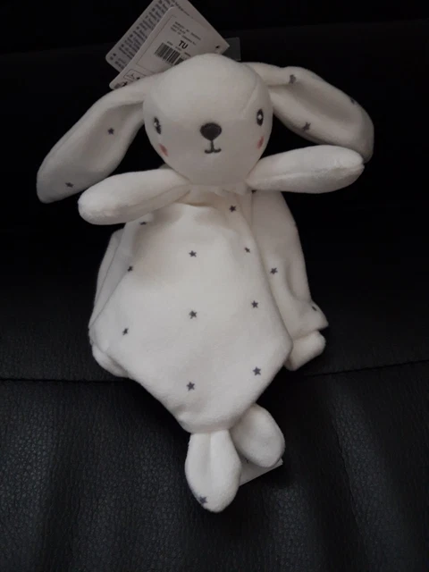 Doudou plat lapin blanc étoiles SIMBA TOYS  neuf 5