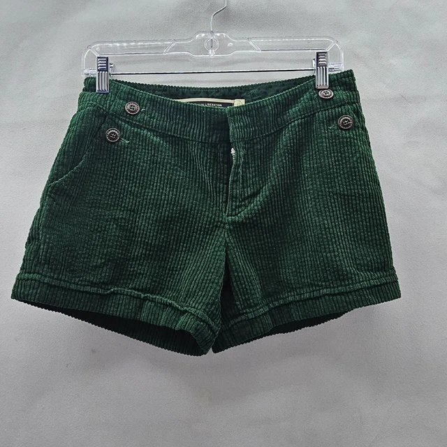 Daughters of The Liberation Women Size 2 Green Corduroy Shorts