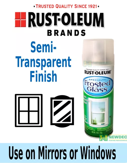 RUSTOLEUM RUST-OLEUM FROSTED GLASS WHITE SPRAY PAINT CAN 312g WINDOW PRIVACY